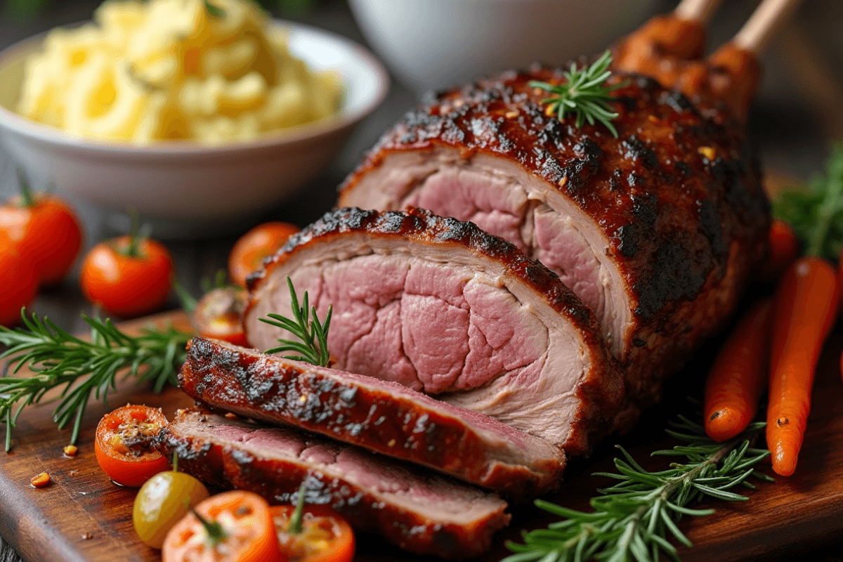 smoked leg of lamb