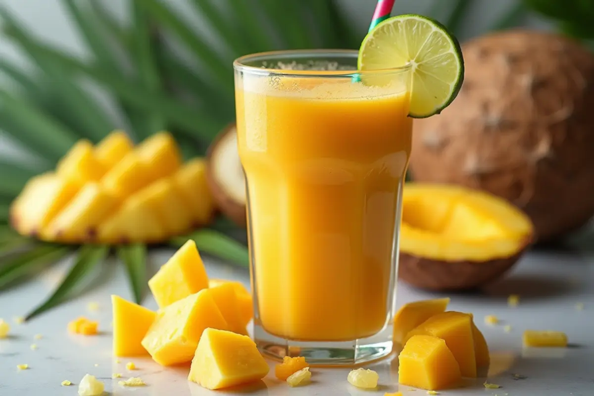 Mango Pineapple Smoothie No Milk