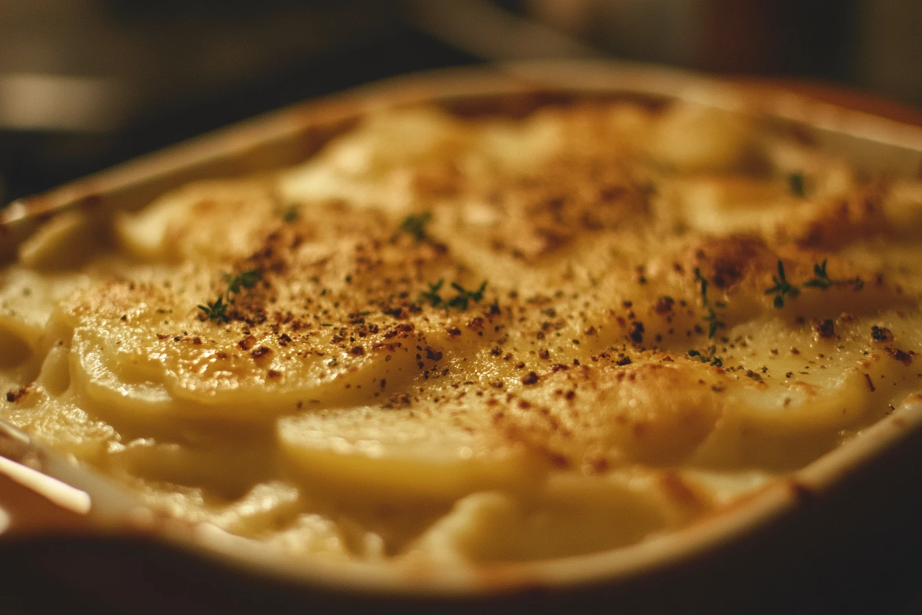 Scalloped Potatoes Recipe with Cheese Powder