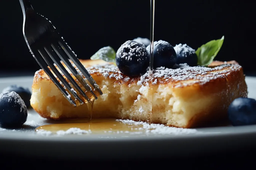 Serve and Enjoy Once cooked, transfer your sourdough French toast to a serving plate. You can keep them warm in a low oven while you finish cooking any remaining slices. Top your French toast with sourdough with your favorite toppings. A drizzle of maple syrup, a sprinkle of powdered sugar, or a handful of fresh berries all make excellent choices. Serve immediately and watch as everyone at the table digs in!