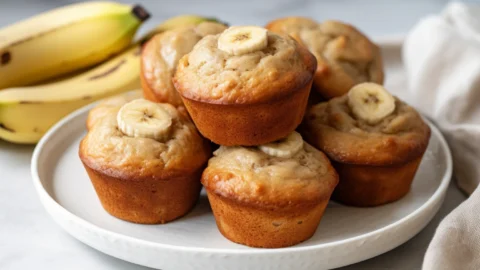 sourdough banana muffins