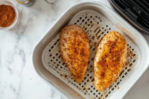 Air fryer frozen chicken breast