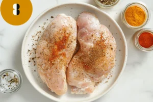 Air fryer frozen chicken breast
