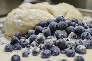 Blueberry sourdough bread