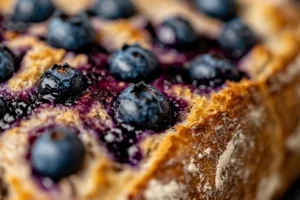 Blueberry sourdough bread