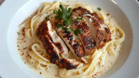 Blackened Chicken Alfredo