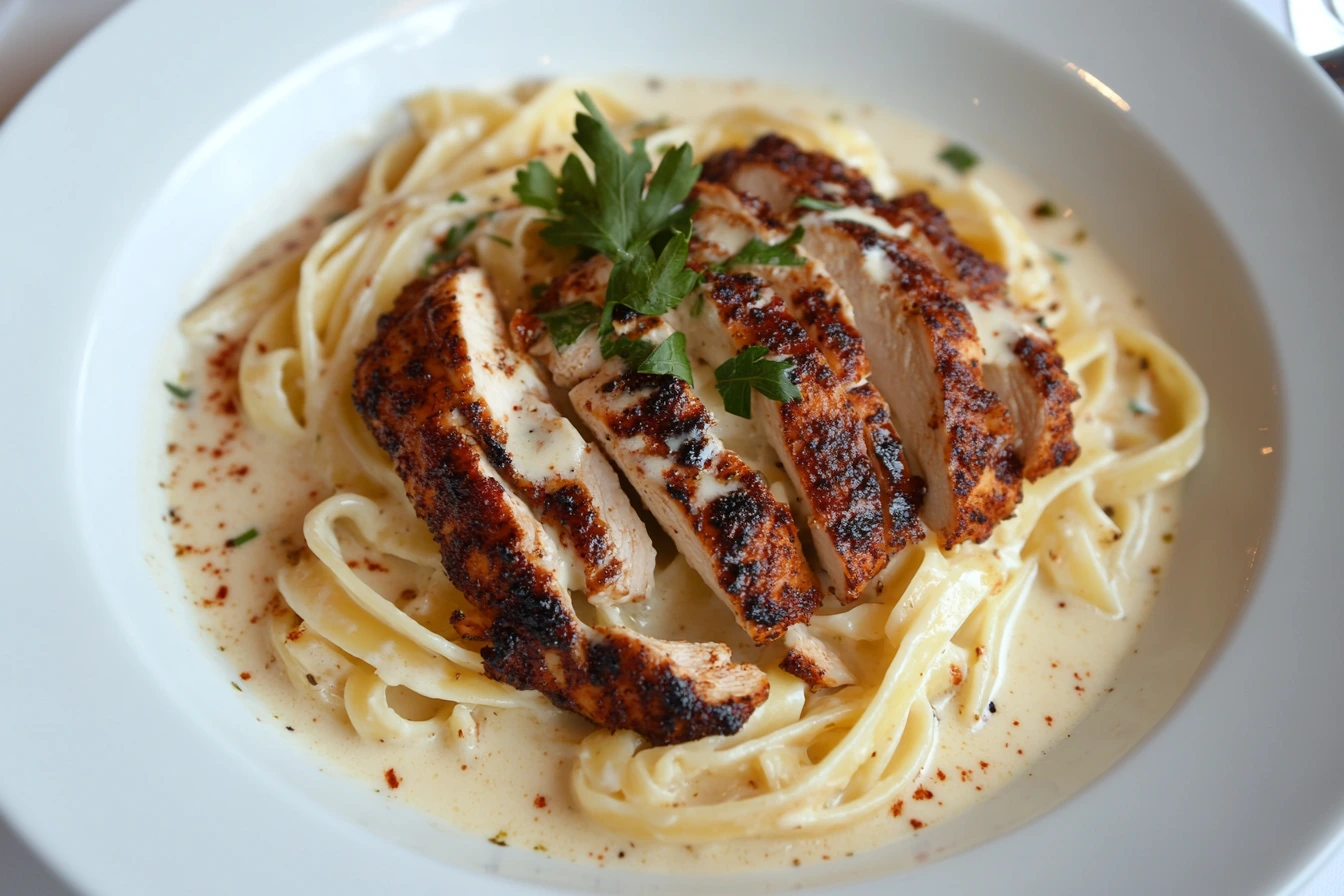 Blackened Chicken Alfredo
