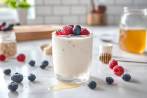Cold yogurt drink crossword