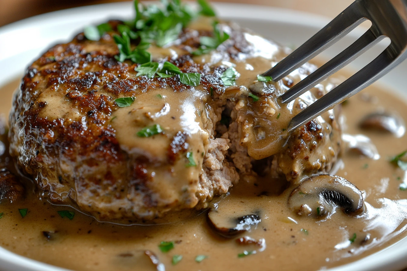 Salisbury Steak Recipe with Ground Chicken