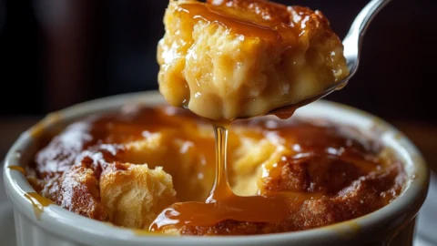 Sourdough bread pudding
