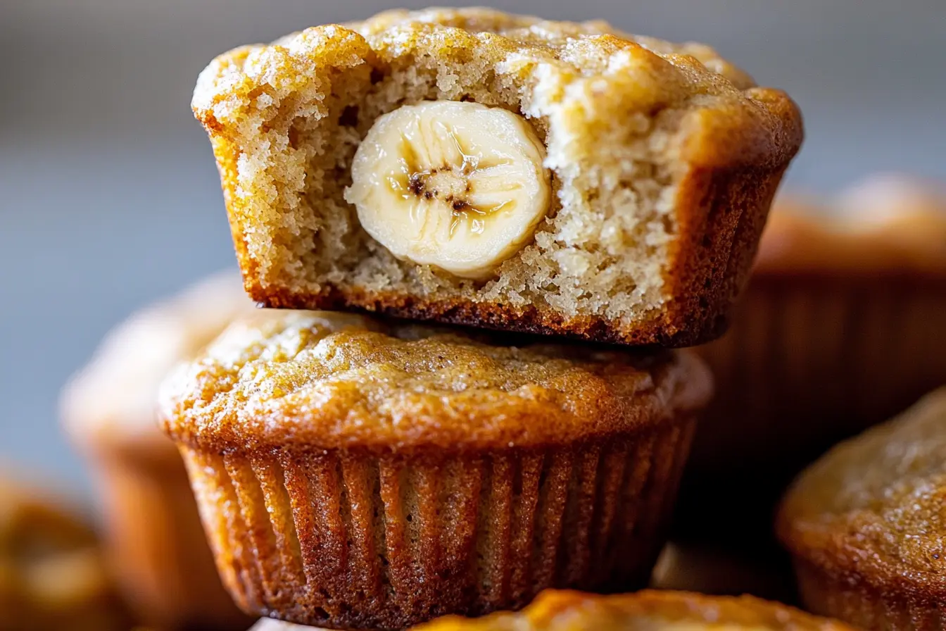 Fluffy & Sweet Sourdough Discard Banana Muffins Recipe