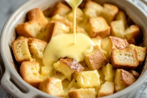 Sourdough bread pudding