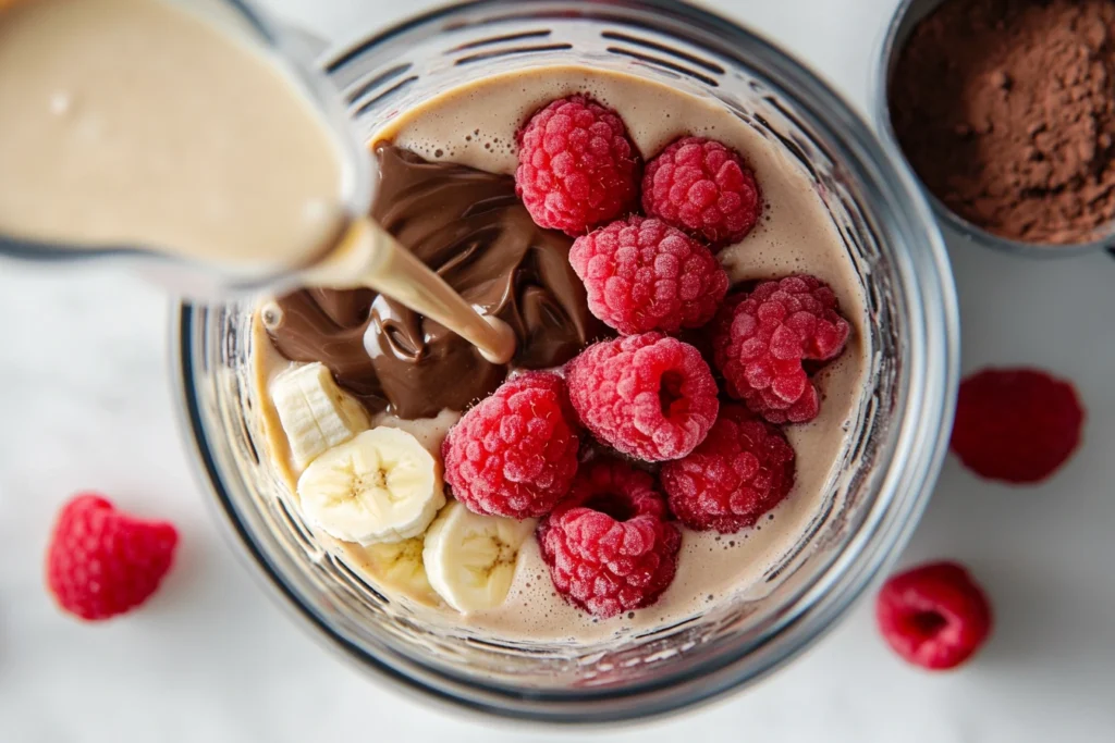 Dreamy Chocolate Raspberry Peanut Butter smoothie Mix