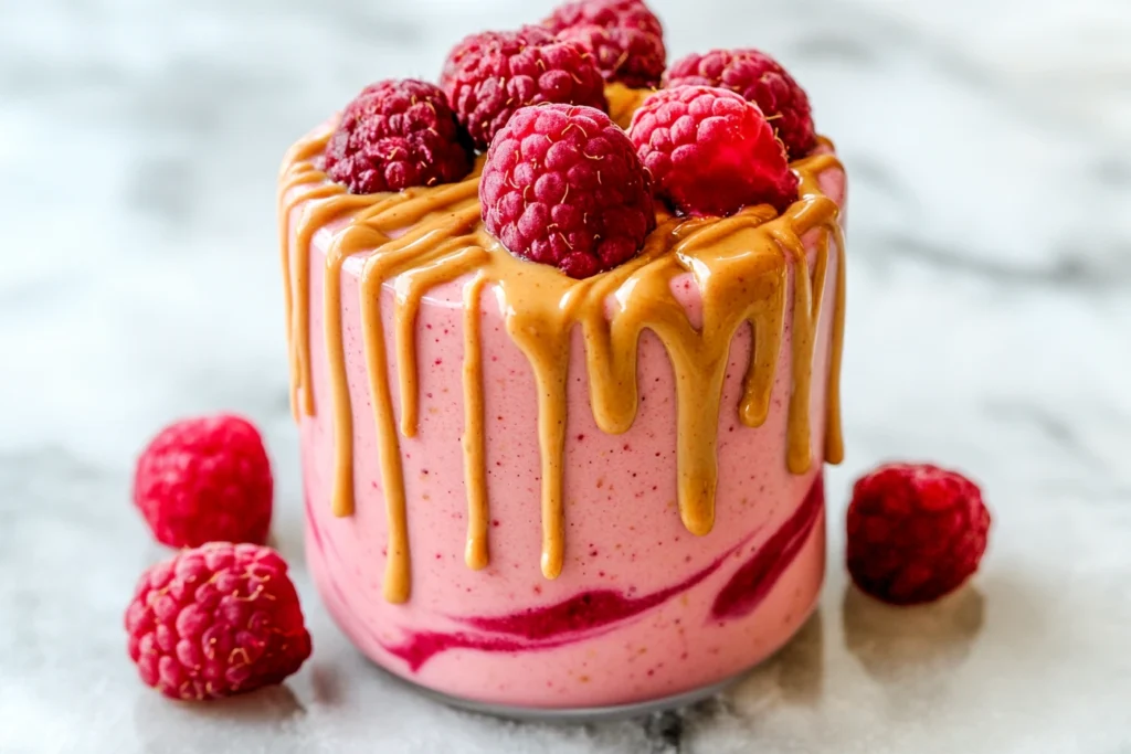 Raspberry Peanutbutter Smoothie
