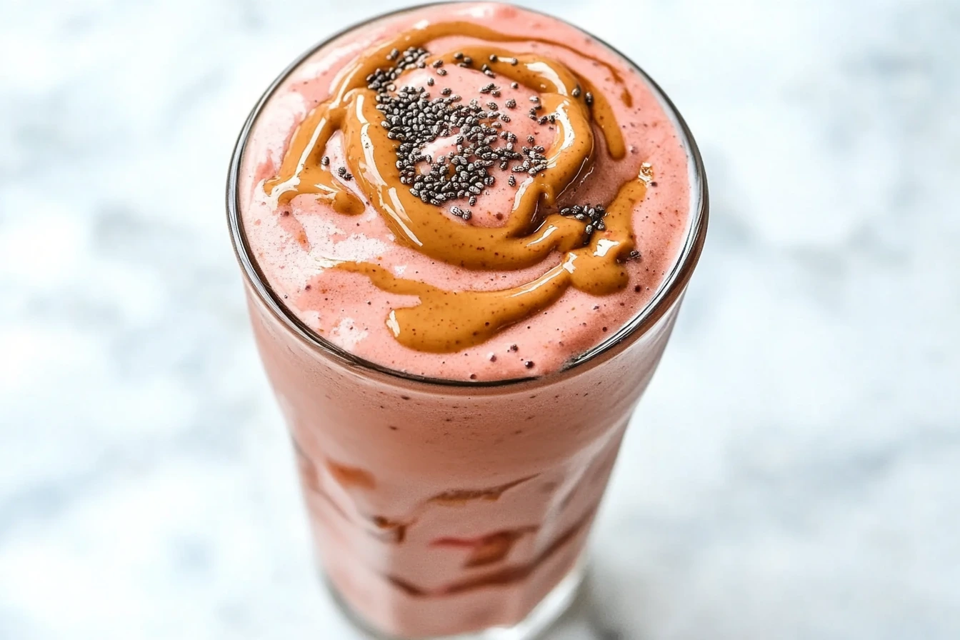 Delicious Protein-Packed Raspberry Peanut Butter Smoothie