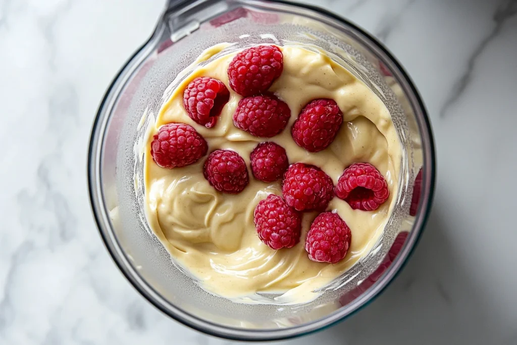 Creamy Coconut Raspberry Peanut Butter Smoothie