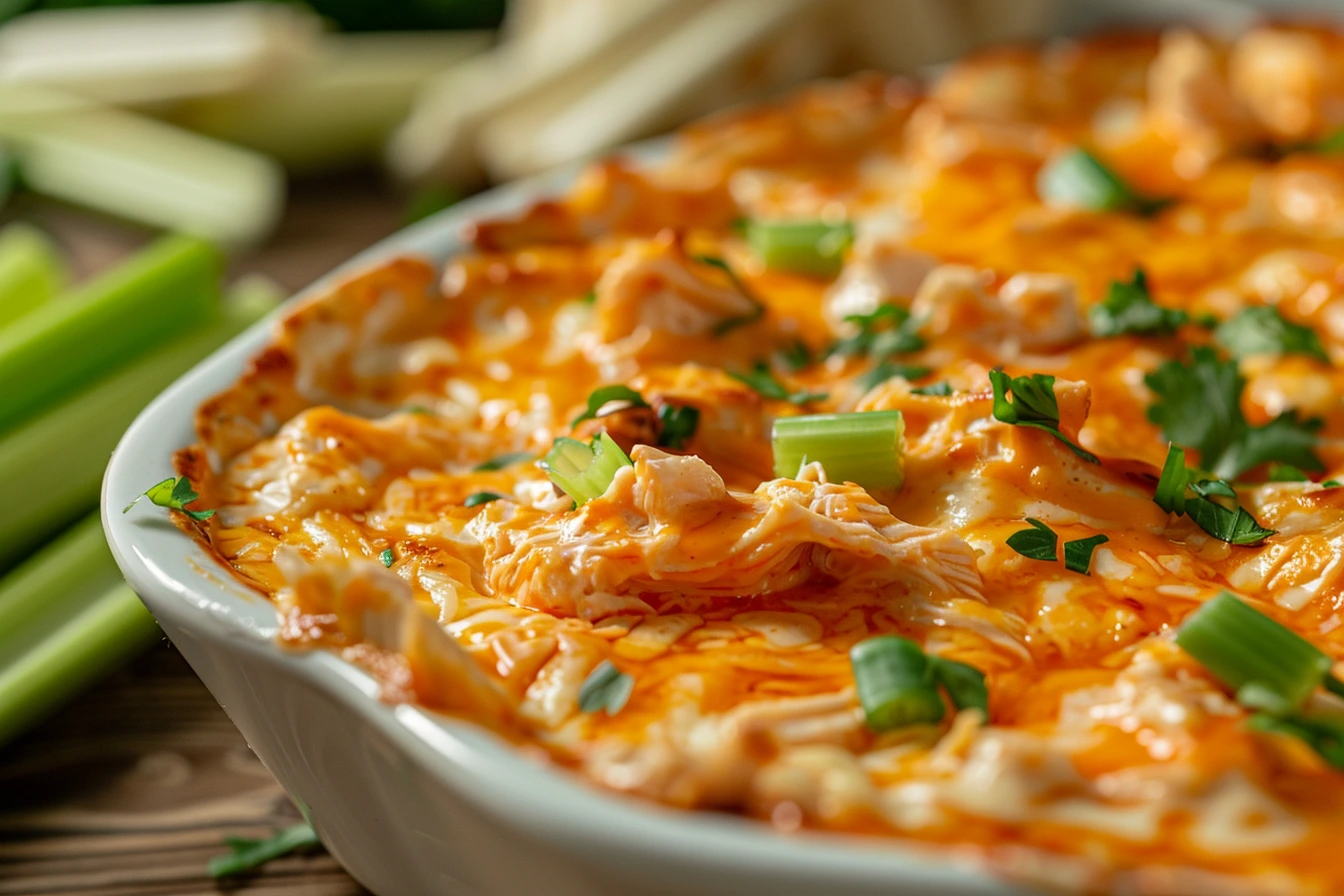 Buffalo Chicken Dip with Cottage Cheese