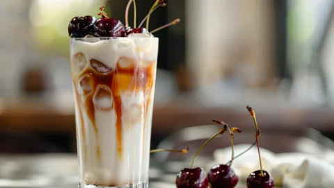 Irresistible Cherry Earl Grey Milk Tea
