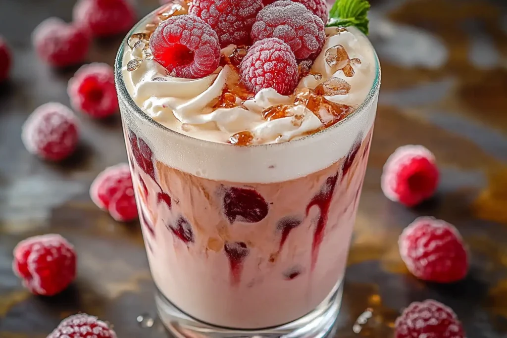 Easy Vanilla Raspberry Iced Latte You’ll Love