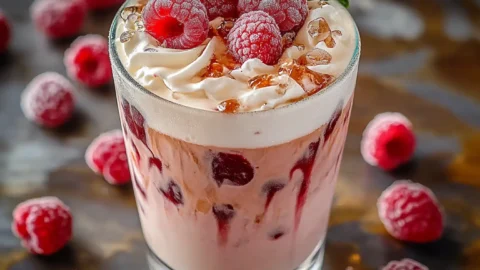 Easy Vanilla Raspberry Iced Latte You’ll Love