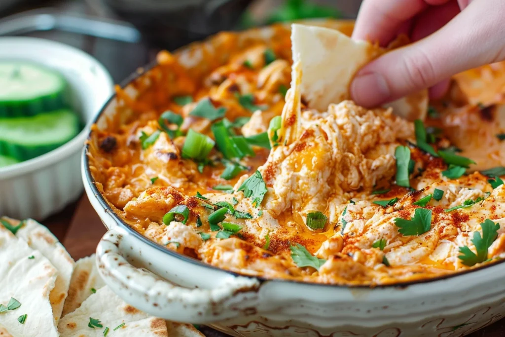 High Protein Buffalo Chicken Dip