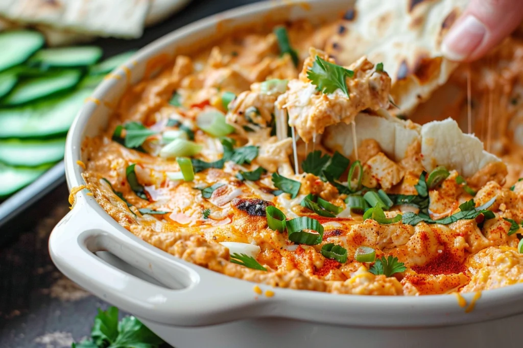 High Protein Buffalo Chicken Dip