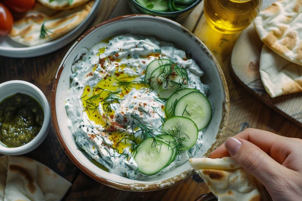 Fresh and Creamy Tzayziki Sauce in Minutes