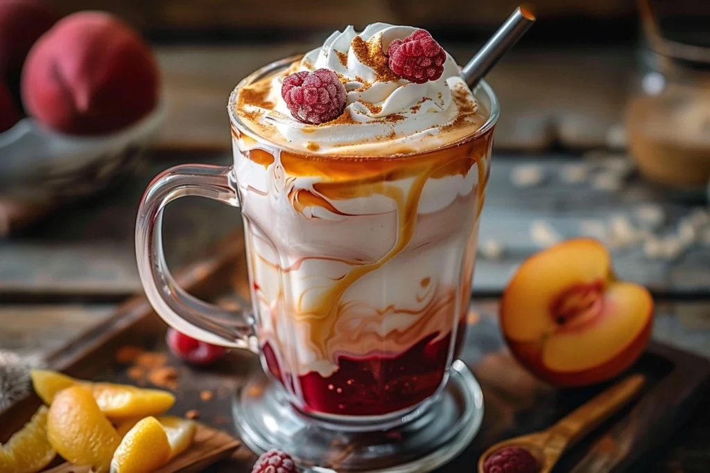 Refreshing Iced Peach Vanilla Chai in 5 Easy Steps