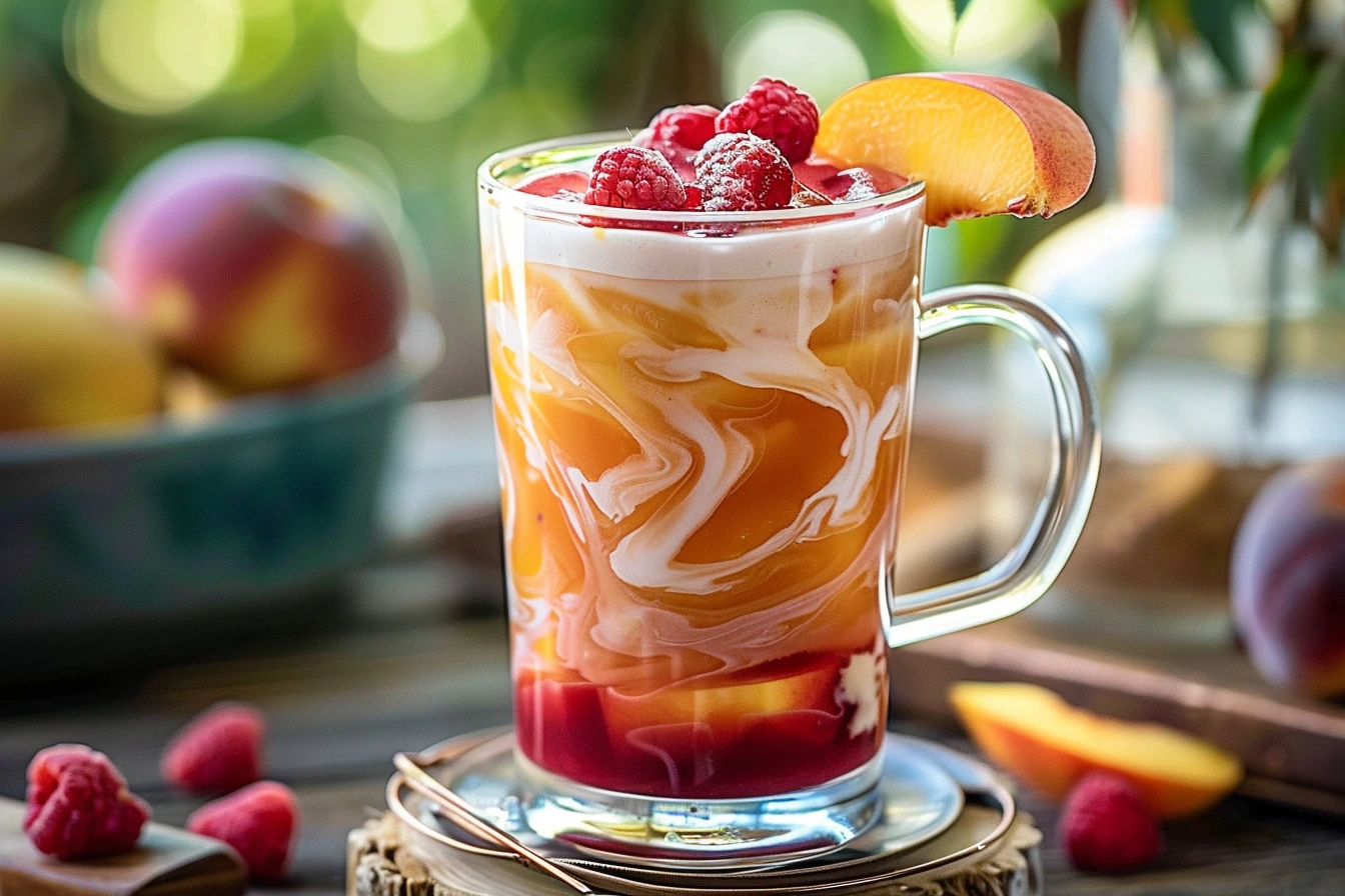 Refreshing Iced Peach Vanilla Chai in 5 Easy Steps