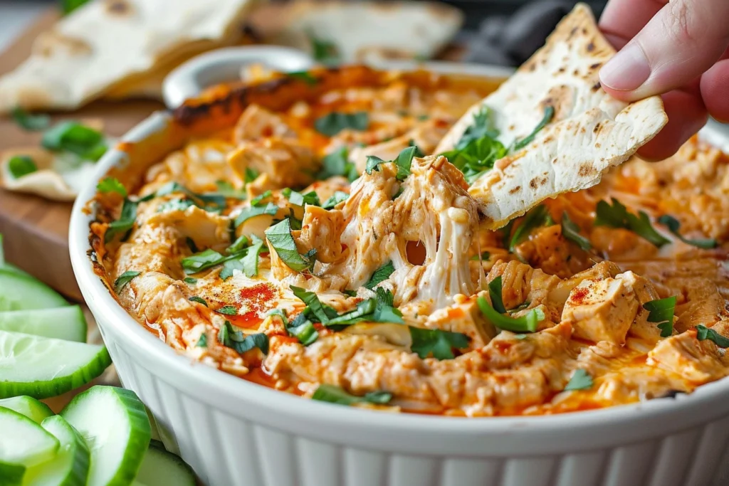 High Protein Buffalo Chicken Dip