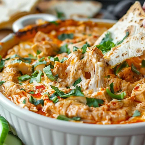 High Protein Buffalo Chicken Dip