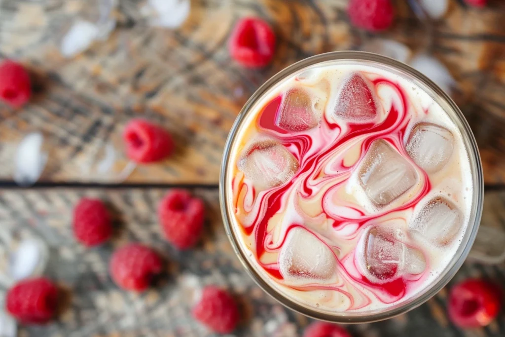 Easy Vanilla Raspberry Iced Latte You’ll Love