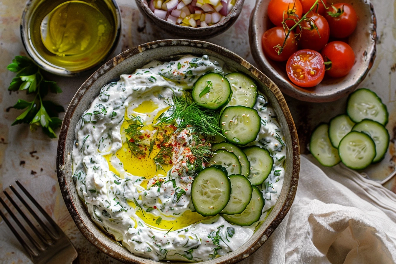 Fresh and Creamy Tzayziki Sauce in Minutes
